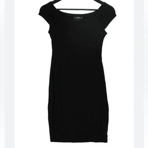 Virgo - Black Short Sweetheart Neckline Dress